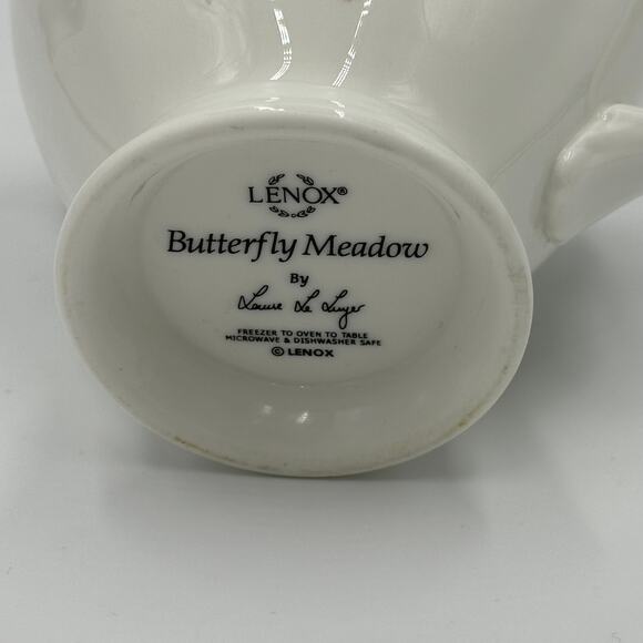 Lenox Butterfly Meadow by Louise Le Luyer Tea Service Creamer Porcelain - Picture 7 of 9